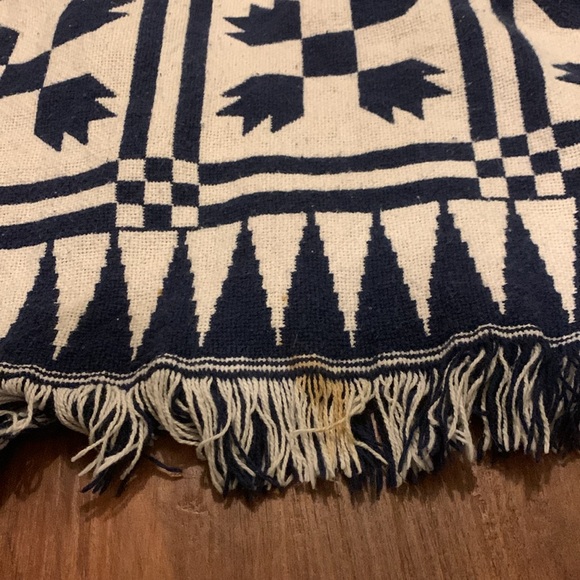 90s Tapestry Blanket Chore Coat Cardigan – Country Western | M - Picture 5 of 8